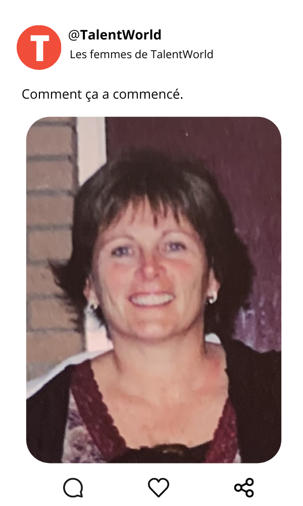 Vicki Cook au début de sa carrière.